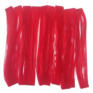 Artizan 22 Strand Silicon Skirting, Neon Red, Qty 20