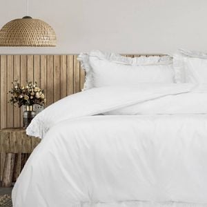 Algodon Adele Ruffle Wash Quilt Cover Set - Queen