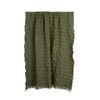 Amalfi Ridge Waffle Throw Green 170x130x1cm