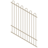 ProtectorAl 0350-1200W x 1500H Paperbark Loop Top Pool Fence Panel Raked 16-30º