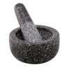 Avanti Black Speckled Mini Mortar and Pestle Solid Granite 9.5cm