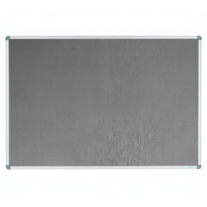 Corporate Felt Pinboard Aluminium Frame 1500x900mm Grey