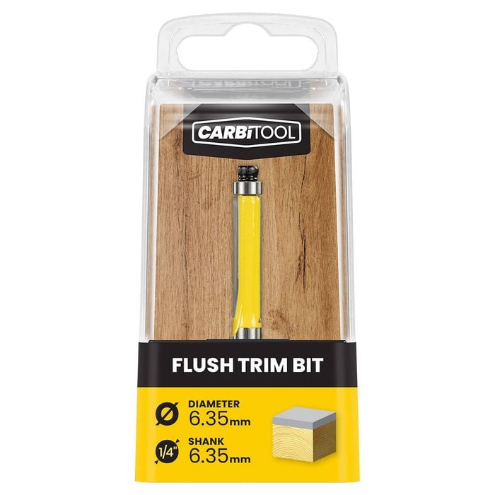 Carbitool 6.35mm TCT Flush Router Bit
