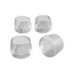 Surface Gard 20mm Clear Round Chair Tip - 4 Pack