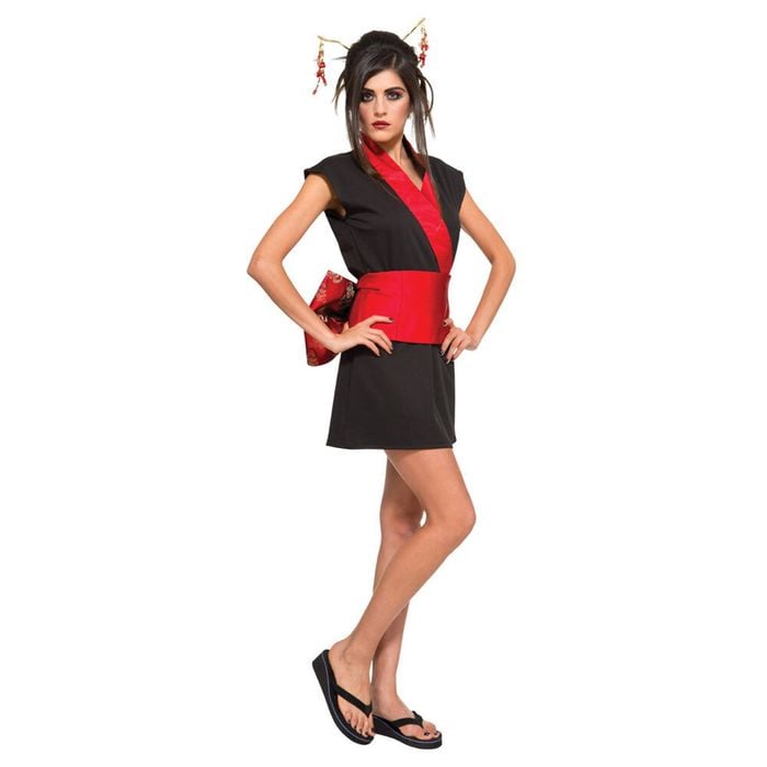Rubies Geisha Women/Adults Japanese Dress Up Halloween Party Costume Size S