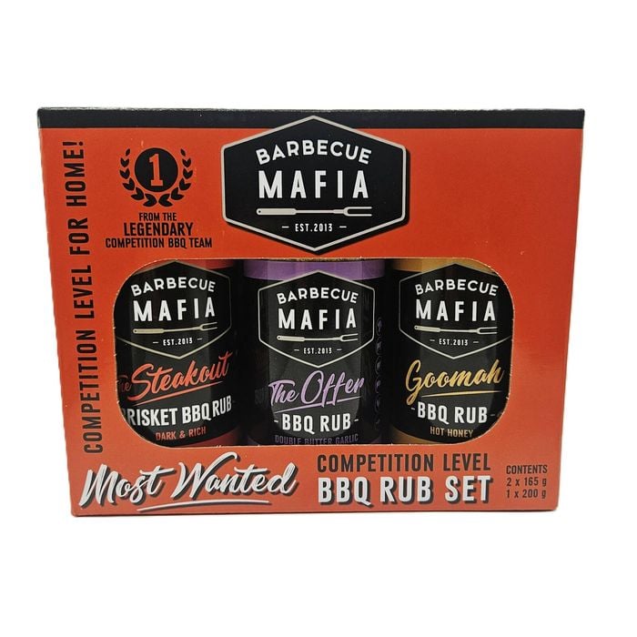 Barbecue Mafia 3 Piece BBQ Rubs Gift Pack