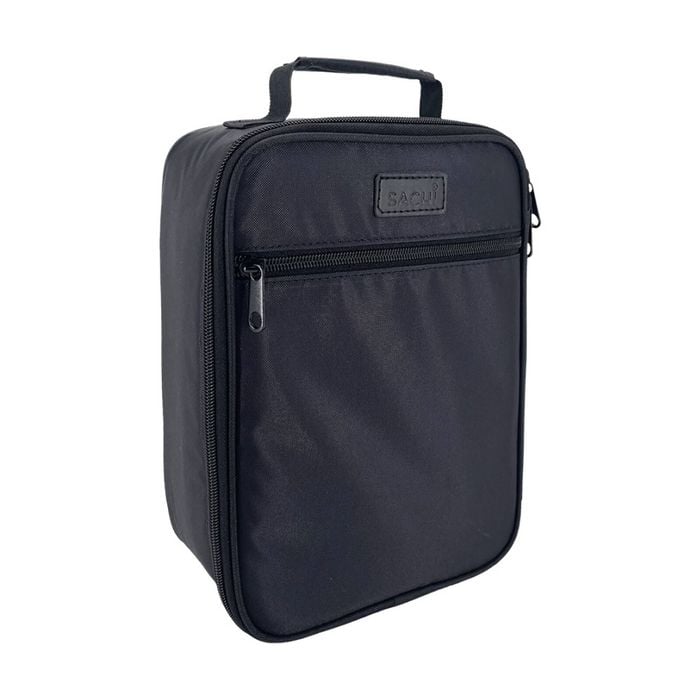 Sachi Junior Insulated School Food Lunch Bag Black 21x11x28cm