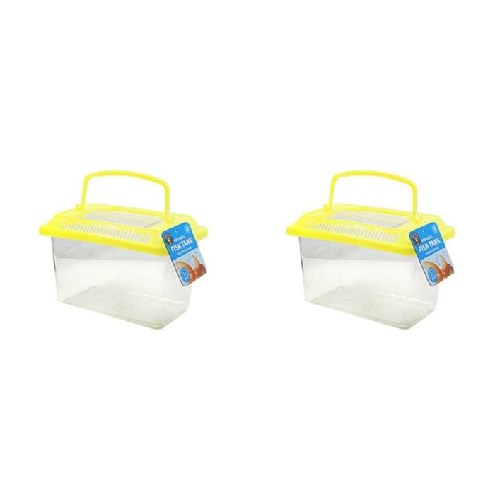 2PK Dudley's World Of Pets Portable Fish Tank Small Assorted