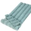 Smarcute 1 Piece - 119cm x 43cm Non-Slip Thick Soft Chenille Bath Mat Rug Duckegg Blue