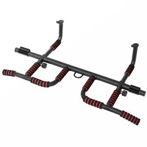 Centra Pull Up Bar Doorway No Drill 200kg Heavy Duty Carbon Steel for Home Black
