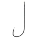 25 Pack of Size 1/0 Shogun T483 Black Long Shank Fishing Hooks - Chemically Sharpened