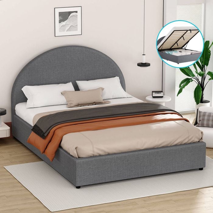 ALFORDSON Bed Frame Gas Lift Base Queen