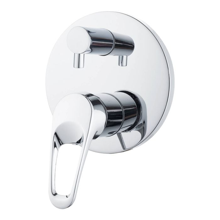 Estilo 35mm Chrome Lever Handle Diverter Shower Mixer WELS 3 Star 9L/min