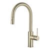 Mondella 35mm Brushed Brass Resonance Side Lever Pull Down Sink Mixer