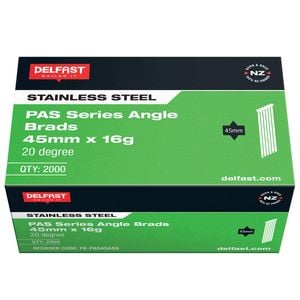 Delfast 45mm 16ga Stainless Steel Angle Brads - 2000 Pack