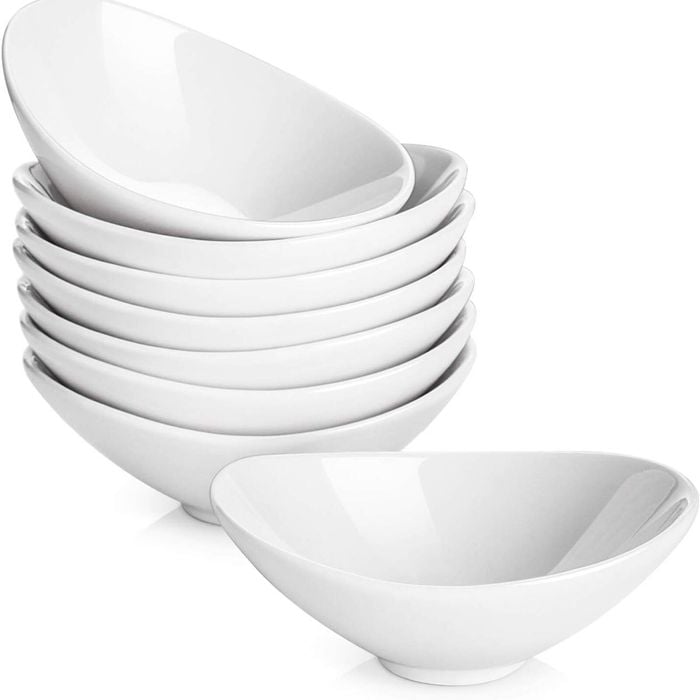DOWAN Ceramic Dip Bowls, 3 Oz 8 Pack White