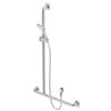 Caroma Care Chrome Support Shower Set with Inverted Rail ,