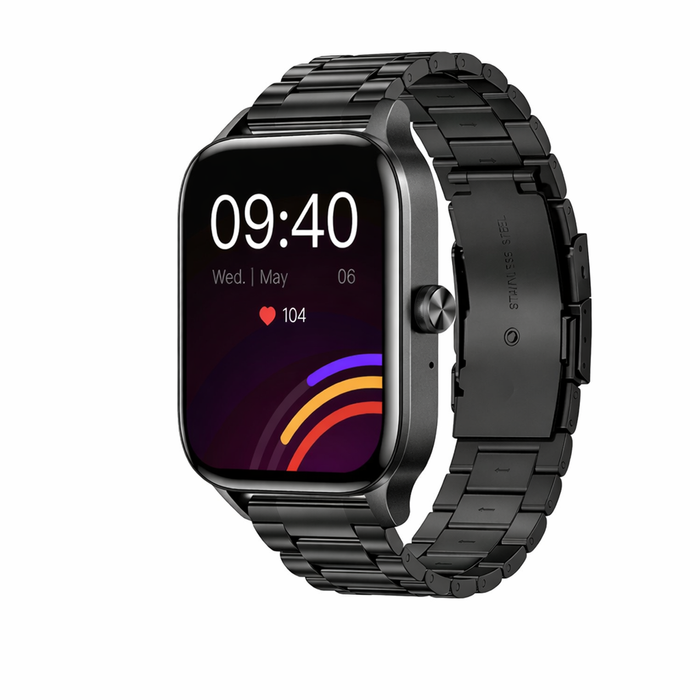 Smart Watch For Women 1.85” Hd Screen Bluetooth Call | Health & Sports Fitness Smartwatch Steel Black