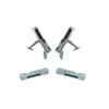 Oven Door Hinges Complete Kit Assembly With Supports 931330532KIT, suits Smeg
