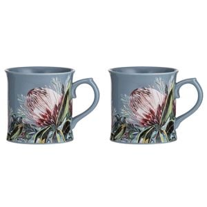 2pk Ashdene New Bone China 440ml/13cm Radiance Misty Mug