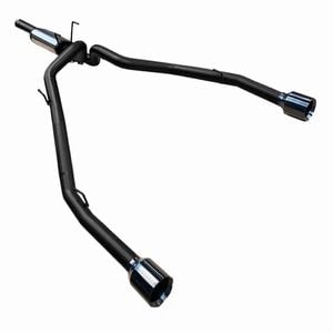 Ignite Exhausts Cat Back For Ram Ds 1500 5.7l V8 3 Inch With Black Chrome Tips Aluminised Steel