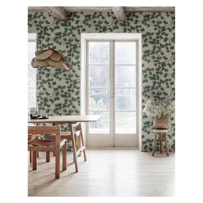 Wallpaper Trader Pine - Roll, White