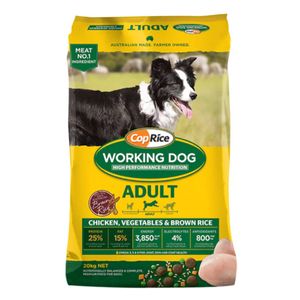 Coprice Working Dog Adult Chicken, Vegetables & Brown Rice Dry Dog Food 20 Kg