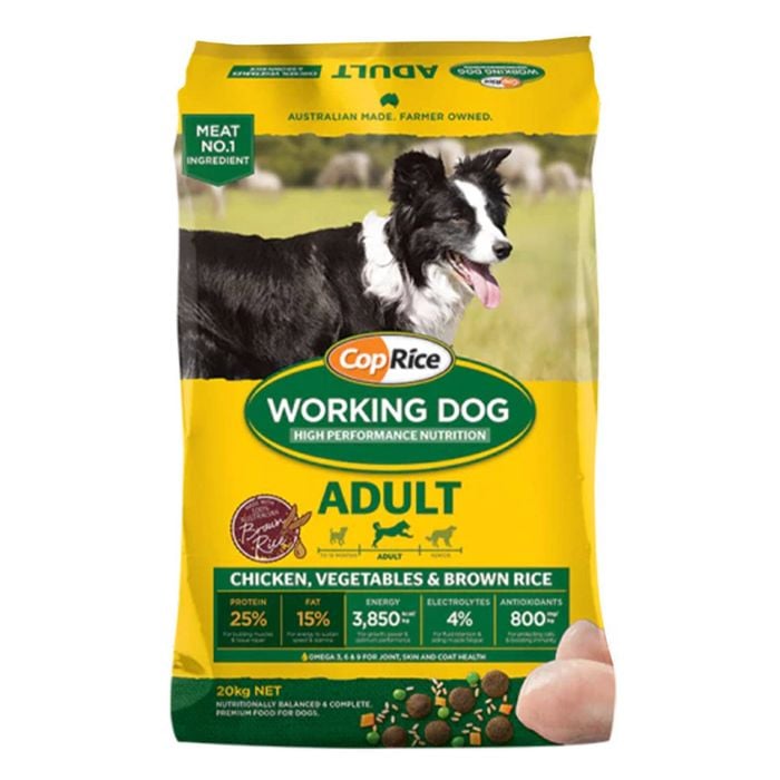 Coprice Working Dog Adult Chicken, Vegetables & Brown Rice Dry Dog Food 20 Kg