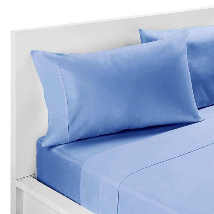 Bloomington 250TC Polyester Cotton Sheet Set King Blue