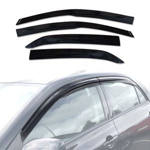 AUSGO Injection Weather Shields For Toyota Corolla Sedan 2007-2013 Weathershields Window Visors Wind Deflectors