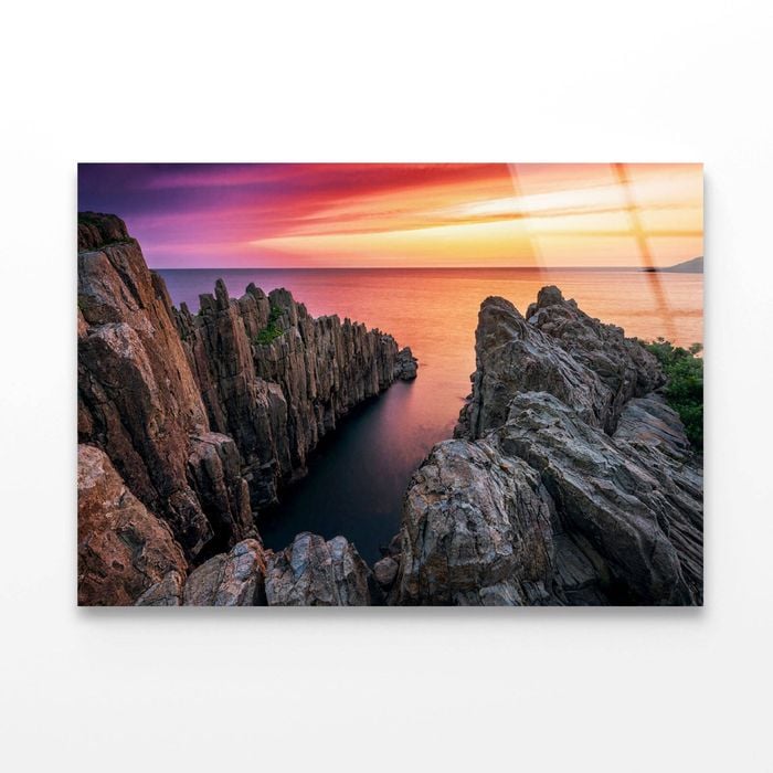 Tojinbo Cliffs at Dusk   Print 100% Australian Made 150 x 100cm  (Acrylic)