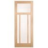 Corinthian 2340 x 920 x 35mm Internal Door White Oak Moda Translucent Glass AMODG21 - 920mm