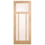 Corinthian 2340 x 920 x 35mm Internal Door White Oak Moda Translucent Glass AMODG21 - 920mm