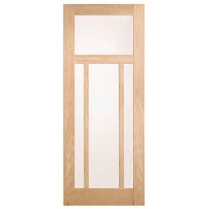 Corinthian 2340 x 920 x 35mm Internal Door White Oak Moda Translucent Glass AMODG21 - 920mm