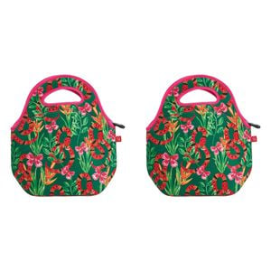2PK Annabel Trends 30cm Neoprene Lunch Bag Food Storage - Jungle Snake