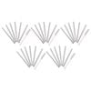 5x 6pc Appetito Stainless Steel Cocktail Straws w/Brush