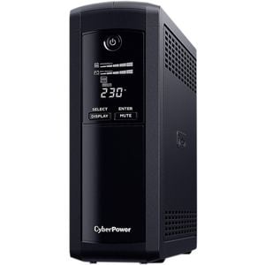 CyberPower Value Pro VP1200ELCD Line-interactive UPS - 1.20 kVA/720 W - Tower - AVR - 8 Hour Recharge