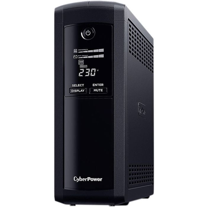 CyberPower Value Pro VP1200ELCD Line-interactive UPS - 1.20 kVA/720 W - Tower - AVR - 8 Hour Recharge