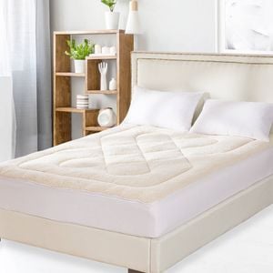 Dreamz 100% Wool Underlay Reversible Mattress Topper King