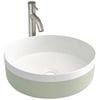 CIBO Sage Green White Bondi Round Basin