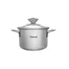 Mini Cooking Pot With Glass Lid Stainless Steel 0.8 Ltr - Bambino Series