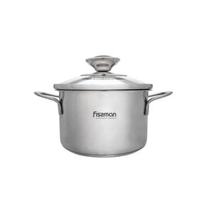 Mini Cooking Pot With Glass Lid Stainless Steel 0.8 Ltr - Bambino Series