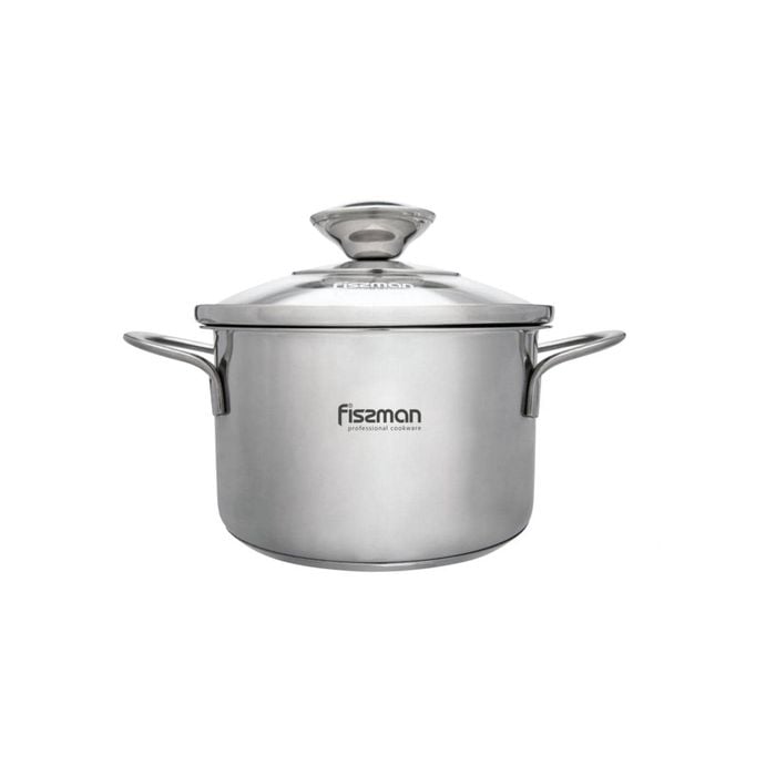 Mini Cooking Pot With Glass Lid Stainless Steel 0.8 Ltr - Bambino Series