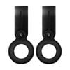 2PK Moki Stylish Sustainable Leather Loop Travel Accessory for MokiTag Black