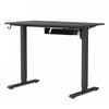 Ufurniture Standing Desk Electric Height Adjustable Whole Piece Black Desktop and Black Frame 100cm