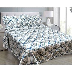 Hotel Living 3 Piece Light Weight Comforter Set Queen Oscar Crisscross