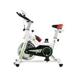 White Colour Exercise Spin Bike Home Gym Workout Equipment Cycling Fitness Bicycle 6kg Wheels