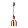 Apuro Retractable Dome Heat Lamp Shade Copper Finish 200mm Commercial Kitchen Food Warmer