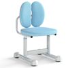 Costway Kid Desk Chair Upholstered Study Adjustable Height-Blue