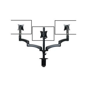 FORTIA Triple Computer Monitor Mount Stand for Desk with 3 Adjustable Arm Holder for 15 to 32 inch Displays